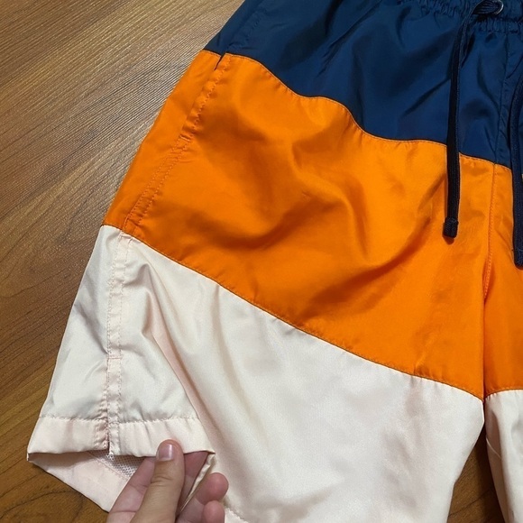 NIKE tri tone color block classic mesh lined swim trunks swimming summer Small - Picture 9 of 16